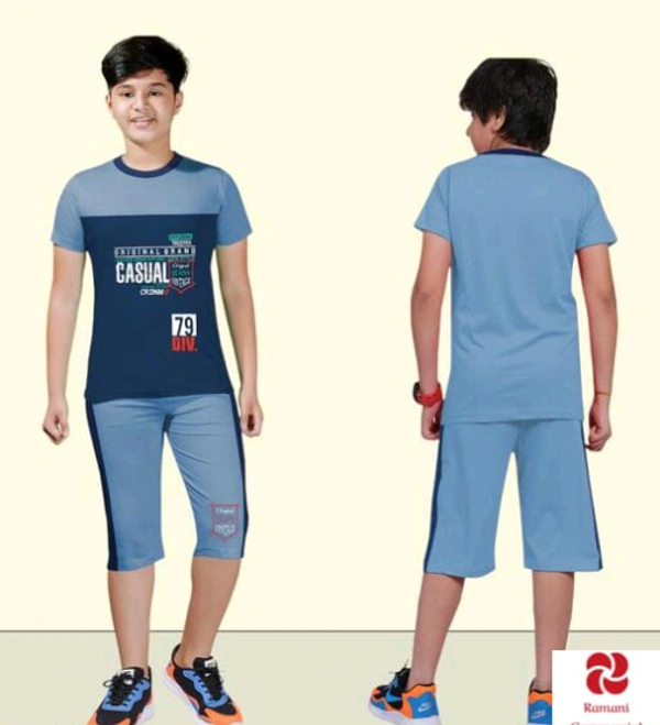 Stylus Boys Top & Bottom Sets - 9 to 14 Years, Multicolour